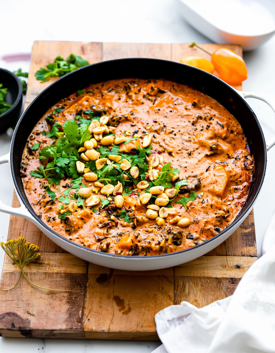 Sauce Arachide recipe – West African peanut stew served with rice