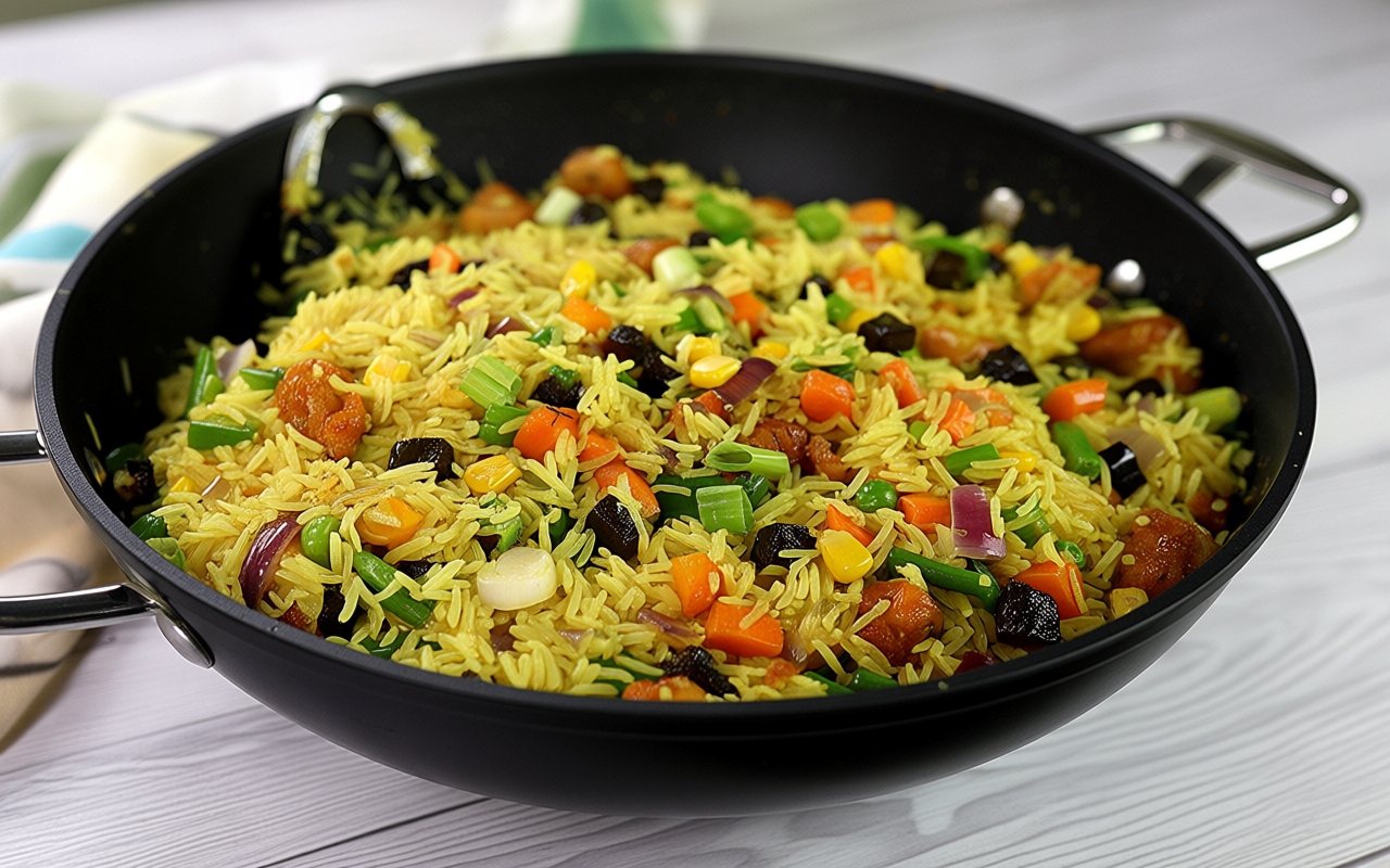 Guinean fried rice recipe – West African fried rice with vegetables